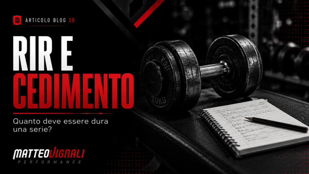 RIR e cedimento muscolare: quanto deve essere dura una serie per crescere?